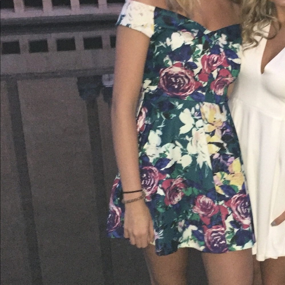 Off the shoulder floral dress